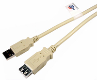 USB 2.0 Extension Cable, A to A M/F, 3ft         USB-5100-01M