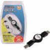 Ziplinq® Retractable USB Cable, USB A-B, Male-Male               ZIP-USB-C01