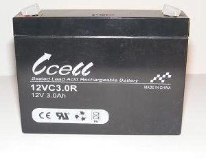 12v 3ah SLA Battery, Rectangular    12VC3.0R-FO-01, battery, batteries