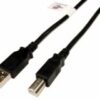 USB 2.0 Black A to B Cable, 3ft             USB-5020-01M