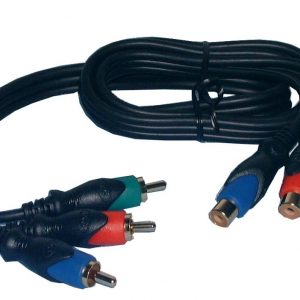 Component Video Extension Cable, Male to Female, 6ft
