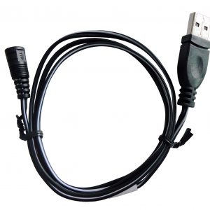 USB Power Cord, USB Male A to 2 Pin Socket, 3ft