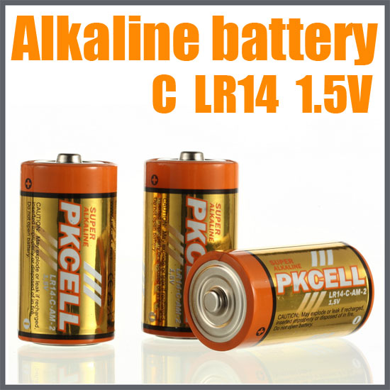 C Alkaline Battery, 2/Card    LR14-2