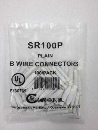 B-Connector, White, 100/pk   SR100-P