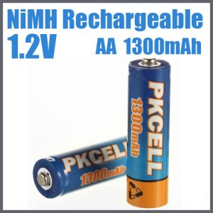 AA 1300mAh NiMH Rechargeable Battery, 4/Card     AA1300-4