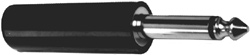 1/4″ Plug, Plastic Mono Plug, Black        24-601-0  36-606