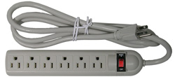 AC Outlet Strip, 6 outlet                31-063-1