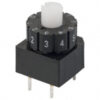 Subminiature DIP Switch, Thumbwheel, 10 Position   A6A-10RW