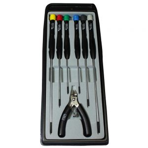 Pro’sKit Electronics Screwdriver Set with Cutter (7-Piece)